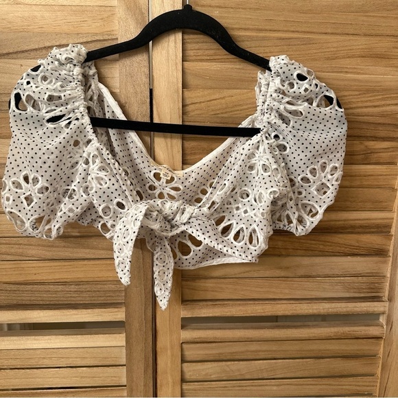 For love Lemons Cookies N Cream Tie Front Top - Picture 5 of 8